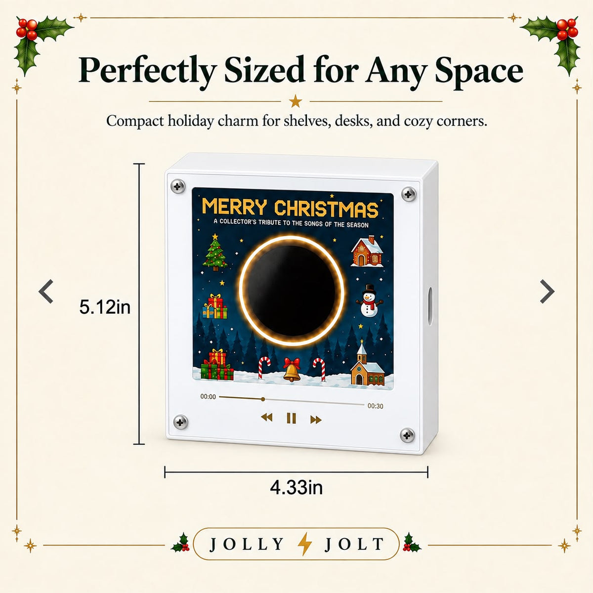 NOVA Costum Christmas Jingle Vinyl Music Box